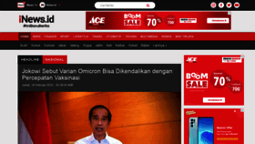 What Inews.id website looked like in 2022 (2 years ago)