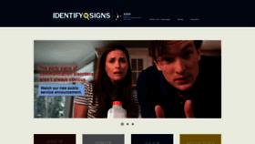 What Identifythesigns.org website looked like in 2022 (3 years ago)