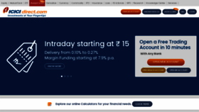 What Icicidirect.com website looked like in 2022 (2 years ago)