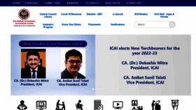 What Icai.org website looked like in 2022 (2 years ago)