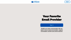 What Inbox.com website looked like in 2022 (2 years ago)