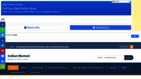 What Indianmemoir.com website looked like in 2022 (2 years ago)
