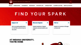 What Indiana.edu website looked like in 2022 (2 years ago)