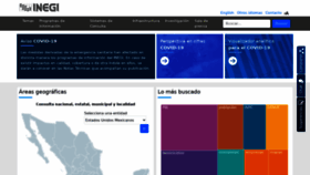 What Inegi.org.mx website looked like in 2022 (2 years ago)