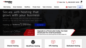 What Inmotionhosting.com website looked like in 2022 (2 years ago)