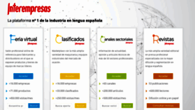 What Interempresas.net website looked like in 2022 (2 years ago)