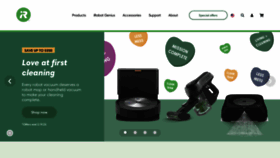 What Irobot.com website looked like in 2022 (2 years ago)