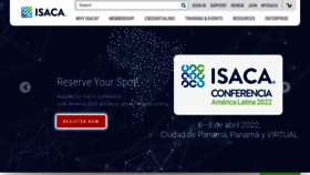 What Isaca.org website looked like in 2022 (2 years ago)