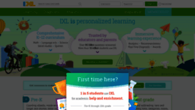 What Ixl.com website looked like in 2022 (2 years ago)