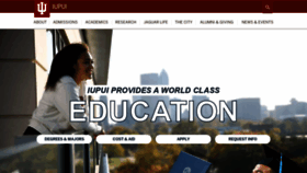 What Iupui.edu website looked like in 2022 (2 years ago)