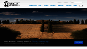 What Identitynumber.org website looked like in 2022 (3 years ago)