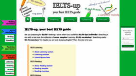 What Ielts-up.com website looked like in 2022 (2 years ago)