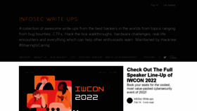 What Infosecwriteups.com website looked like in 2022 (2 years ago)