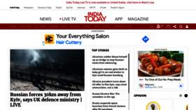 What Indiatoday.in website looked like in 2022 (2 years ago)