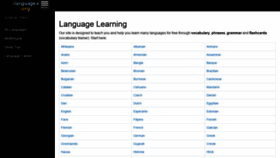 What Ilanguages.org website looked like in 2022 (2 years ago)