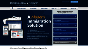 What Immigrationdirect.com website looked like in 2022 (2 years ago)