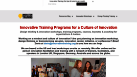 What Innovationtraining.org website looked like in 2022 (2 years ago)