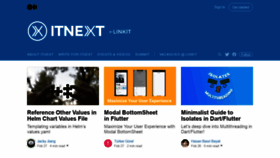 What Itnext.io website looked like in 2022 (2 years ago)