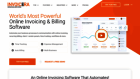 What Invoicera.com website looked like in 2022 (3 years ago)