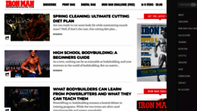 What Ironmanmagazine.com website looked like in 2022 (2 years ago)