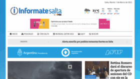 What Informatesalta.com.ar website looked like in 2022 (2 years ago)