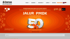 What Itenas.ac.id website looked like in 2022 (2 years ago)