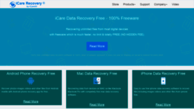 What Icare-recovery.com website looked like in 2022 (2 years ago)