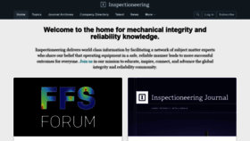 What Inspectioneering.com website looked like in 2022 (2 years ago)