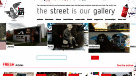 What Isupportstreetart.com website looked like in 2022 (2 years ago)
