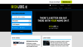 What Irishjobs.ie website looked like in 2022 (2 years ago)