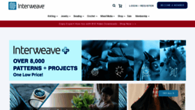 What Interweave.com website looked like in 2022 (2 years ago)
