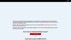 What Interactivebrokers.eu website looked like in 2022 (2 years ago)