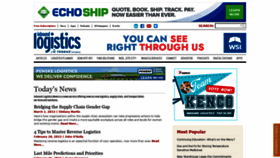 What Inboundlogistics.com website looked like in 2022 (3 years ago)