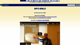 What Info-bible.org website looked like in 2022 (2 years ago)