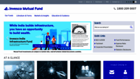 What Invescomutualfund.com website looked like in 2022 (2 years ago)