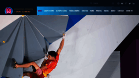 What Ifsc-climbing.org website looked like in 2022 (2 years ago)