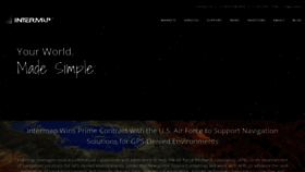 What Intermap.com website looked like in 2022 (2 years ago)