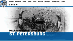 What Indycar.com website looked like in 2022 (2 years ago)