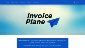 What Invoiceplane.com website looked like in 2022 (3 years ago)