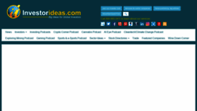 What Investorideas.com website looked like in 2022 (2 years ago)