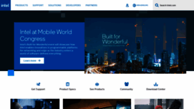 What Intel.in website looked like in 2022 (3 years ago)