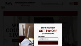 What Iwawine.com website looked like in 2022 (2 years ago)