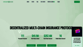What Insurace.io website looked like in 2022 (2 years ago)