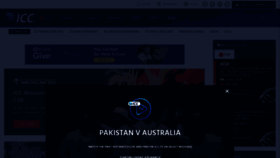 What Icc-cricket.com website looked like in 2022 (2 years ago)
