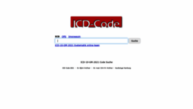 What Icd-code.de website looked like in 2022 (2 years ago)