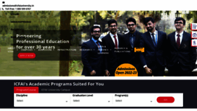 What Icfaiuniversity.in website looked like in 2022 (2 years ago)