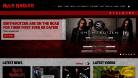 What Ironmaiden.com website looked like in 2022 (2 years ago)