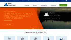 What Ironmountain.com website looked like in 2022 (2 years ago)