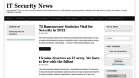 What Itsecuritynews.info website looked like in 2022 (2 years ago)