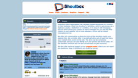 What Ishoutbox.com website looked like in 2022 (2 years ago)